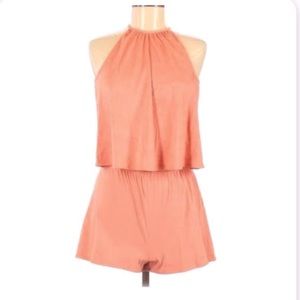 🌷NWT Pink Suede Romper🌷